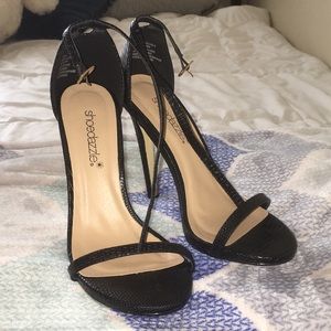 Black Strappy Heels